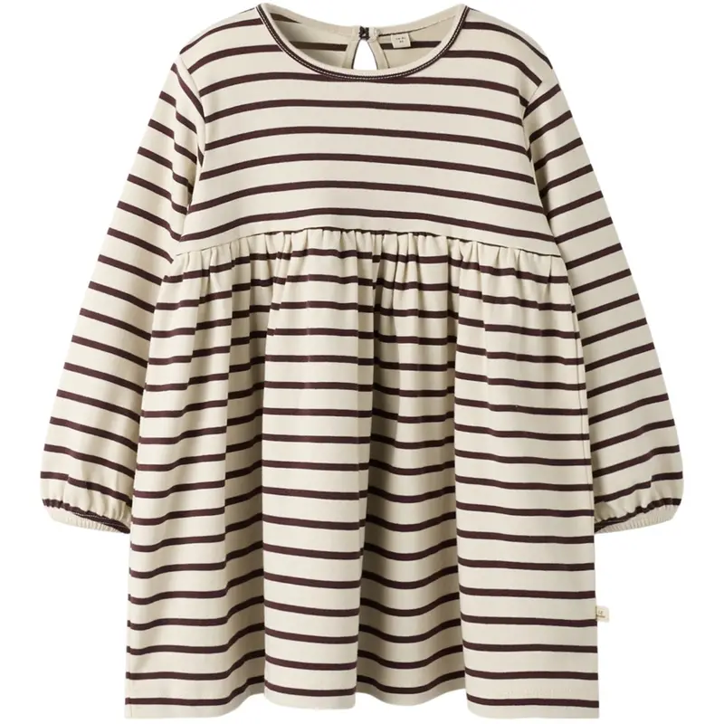 Lil'atelier Turtledove Catawba Grape Nmflimia Ls Loose Kjole Lil 1