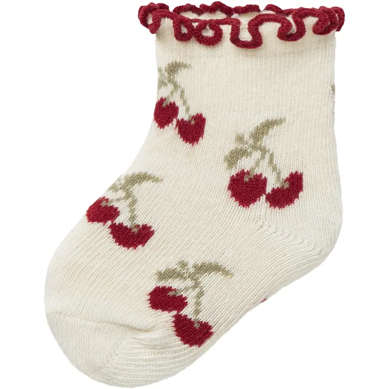Lil'atelier Turtledove Cherry Darlene Strømper 1
