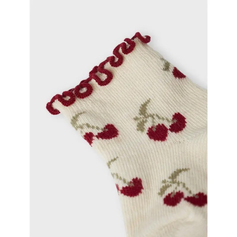 Lil'atelier Turtledove Cherry Darlene Strømper 2