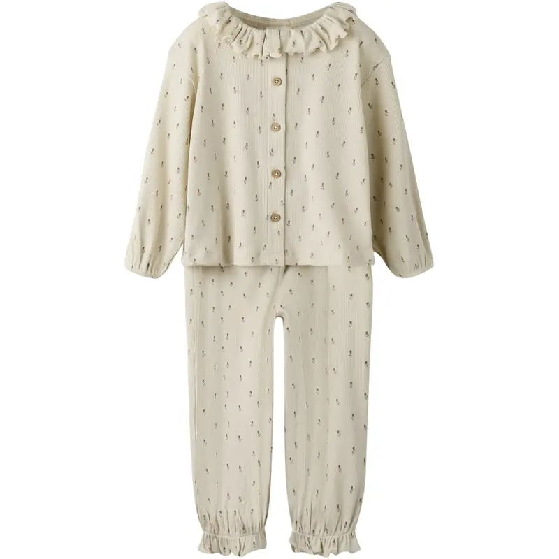 Lil'atelier Turtledove Floral Nmfgago Rua Loose Night Sæt Lil 1