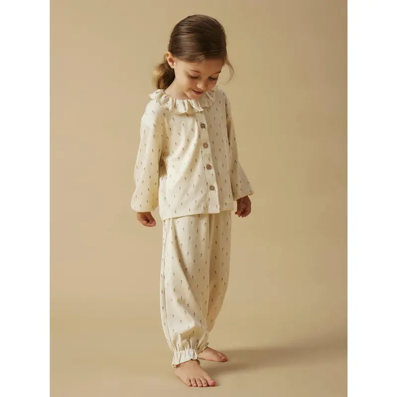 Lil'atelier Turtledove Floral Nmfgago Rua Loose Night Sæt Lil 2