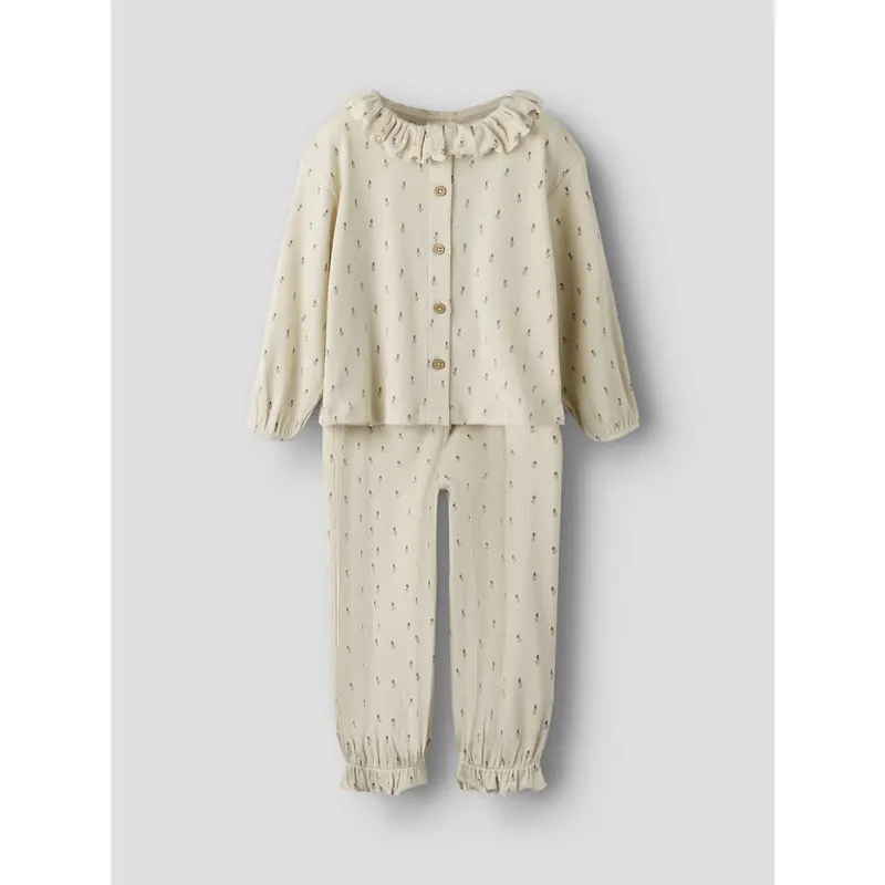 Lil'atelier Turtledove Floral Nmfgago Rua Loose Night Sæt Lil 6