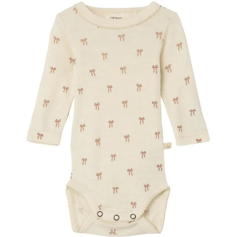 Lil'atelier Turtledove Melange Nbfnalu Ls Wo/Mo Slim Body Lil Noos 1