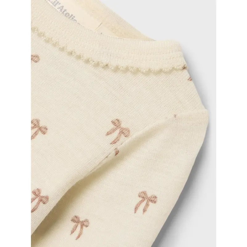 Lil'atelier Turtledove Melange Nbfnalu Ls Wo/Mo Slim Body Lil Noos 4
