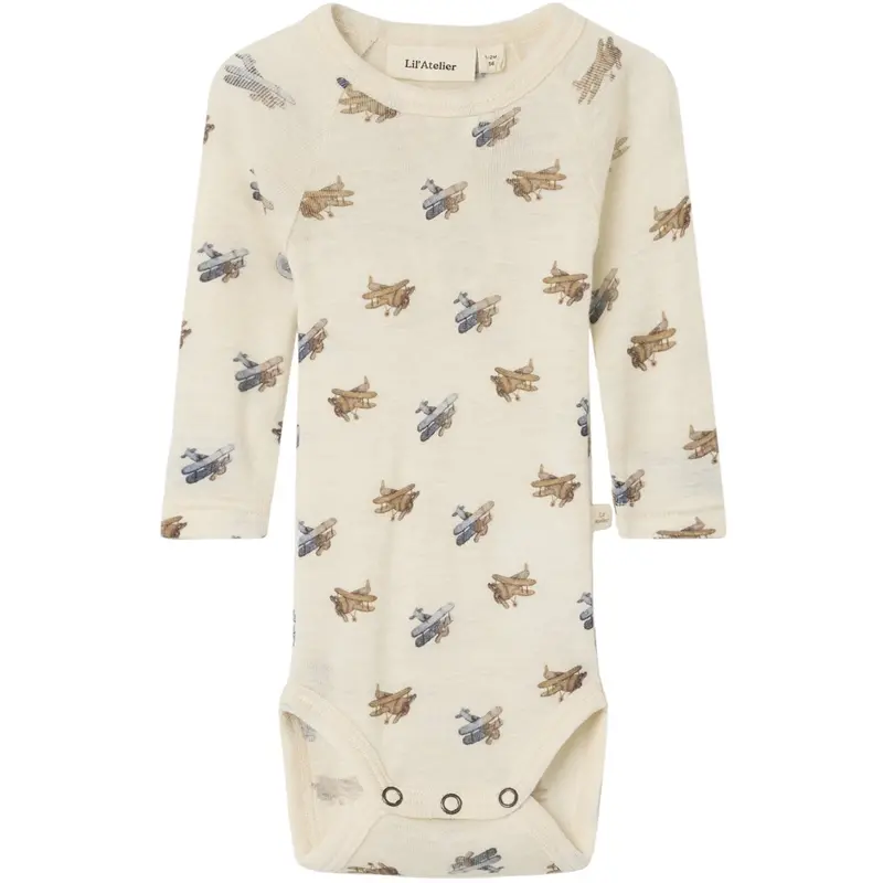 Lil'atelier Turtledove Melange Nbmnalu Wo/Mo Ls Slim Body Lil Noos 1