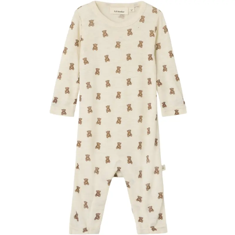 Lil'atelier Turtledove Melange Nbnnalu Wo/Mo Ls Slim Dragt Lil 1