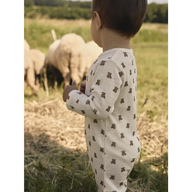 Lil'atelier Turtledove Melange Nbnnalu Wo/Mo Ls Slim Dragt Lil 3