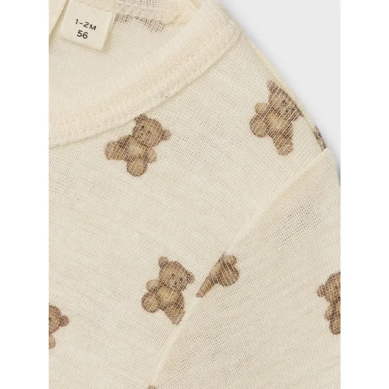 Lil'atelier Turtledove Melange Nbnnalu Wo/Mo Ls Slim Dragt Lil 4