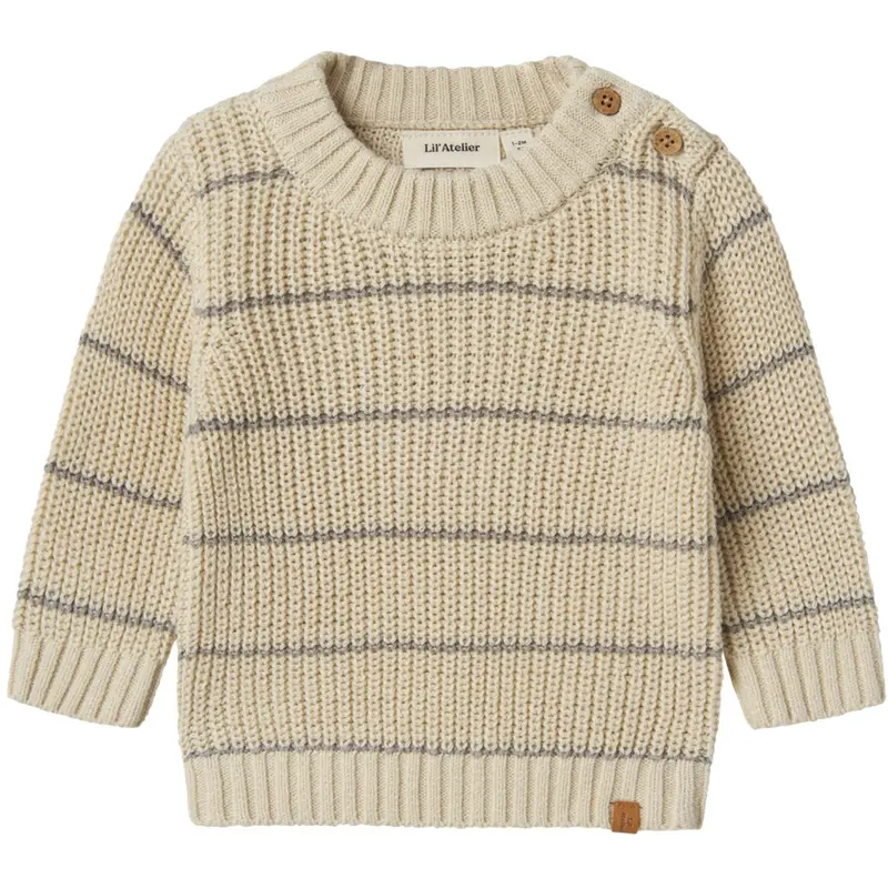 Lil'atelier Turtledove Nbmemlen Ls Strik Stripe Lil 1