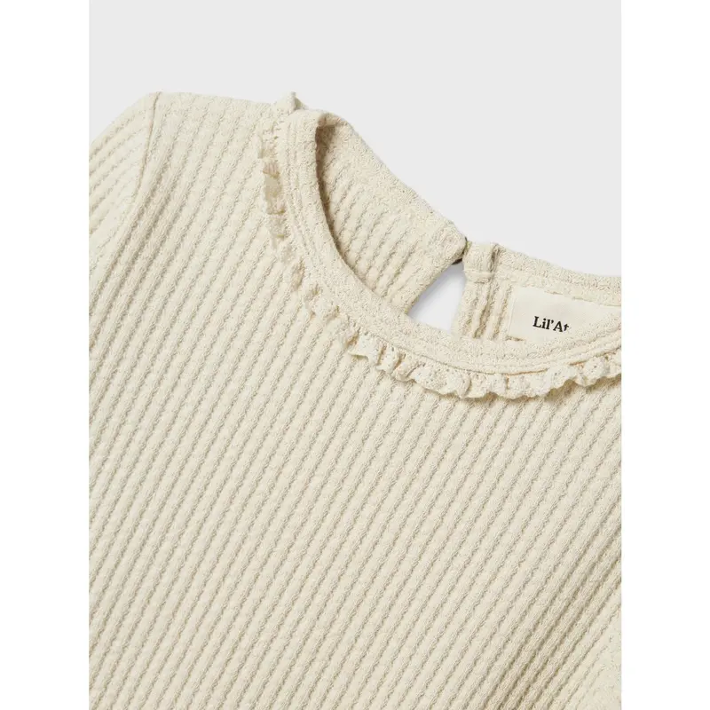 Lil'atelier Turtledove Nmfosanne Ls Slim Top Lil 3