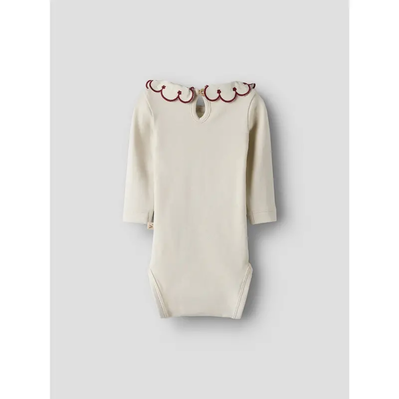 Lil'atelier Turtledove Red Dahlia Nbffundo Lus Ls Slim Body Lil 3
