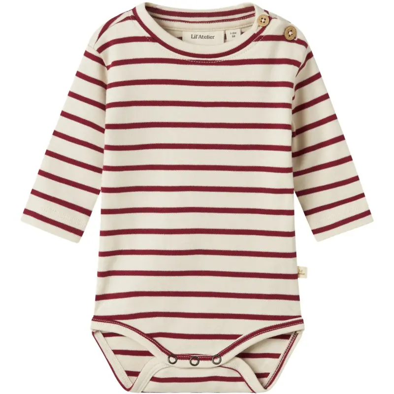 Lil'atelier Turtledove Red Dahlia Nbflimia Ls Body Lil 1