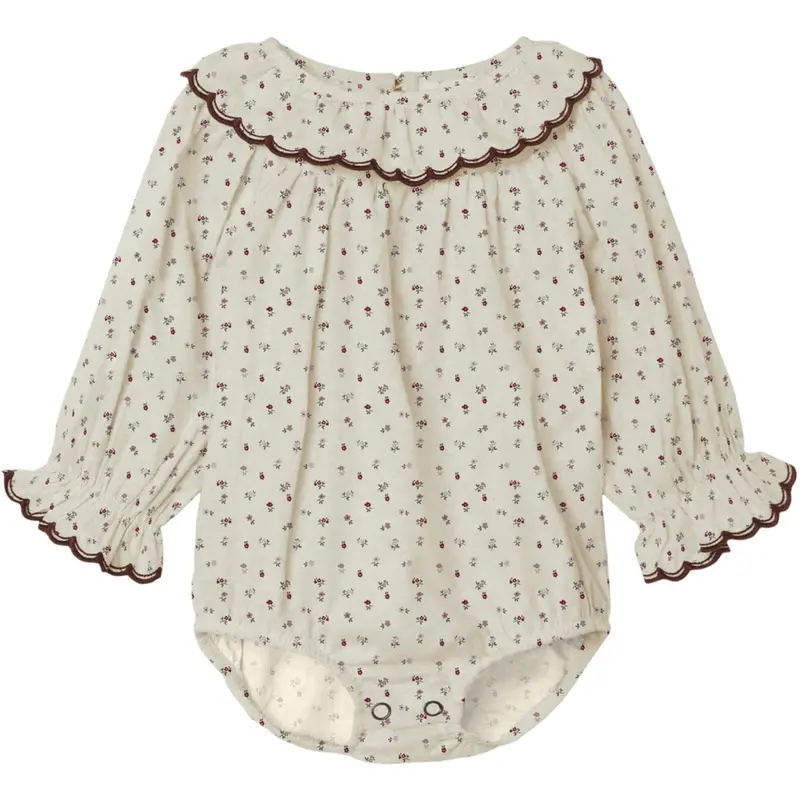 Lil'atelier Turtledove Red Dahlia Nbfrasia Ls Loose Body Skjorte Lil 1