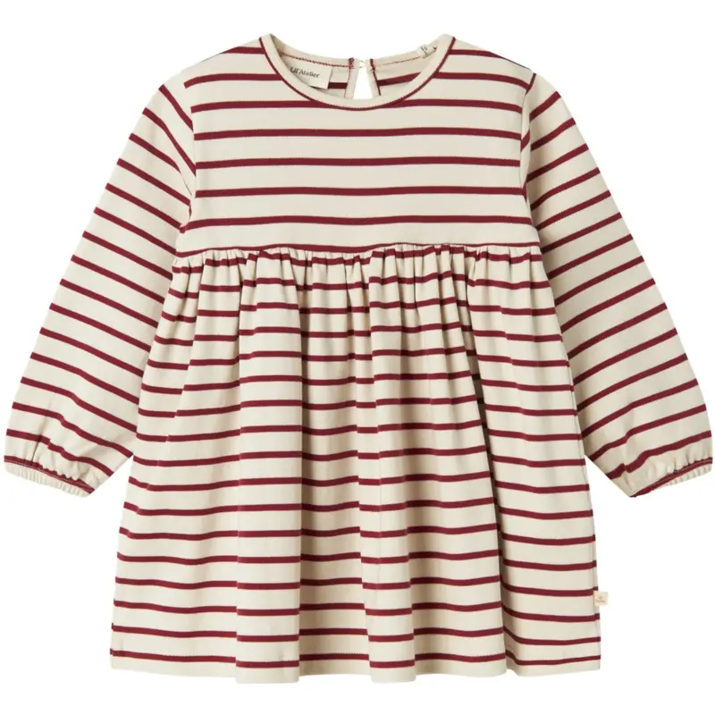 Lil'atelier Turtledove Red Dahlia Nmflimia Ls Loose Kjole Lil 1