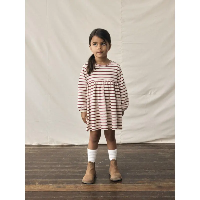 Lil'atelier Turtledove Red Dahlia Nmflimia Ls Loose Kjole Lil 2