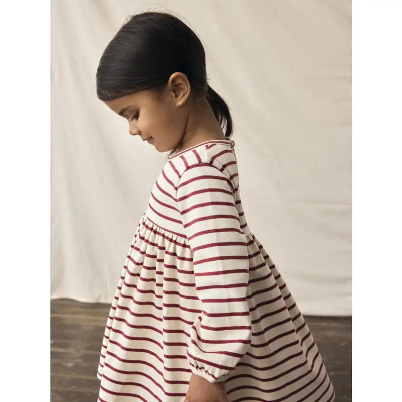 Lil'atelier Turtledove Red Dahlia Nmflimia Ls Loose Kjole Lil 3