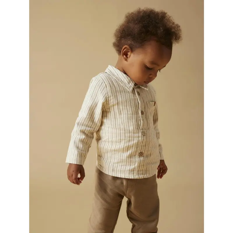Lil'atelier Turtledove Sepia Tint Nbmfelixo Ls Body Skjorte Lil 3