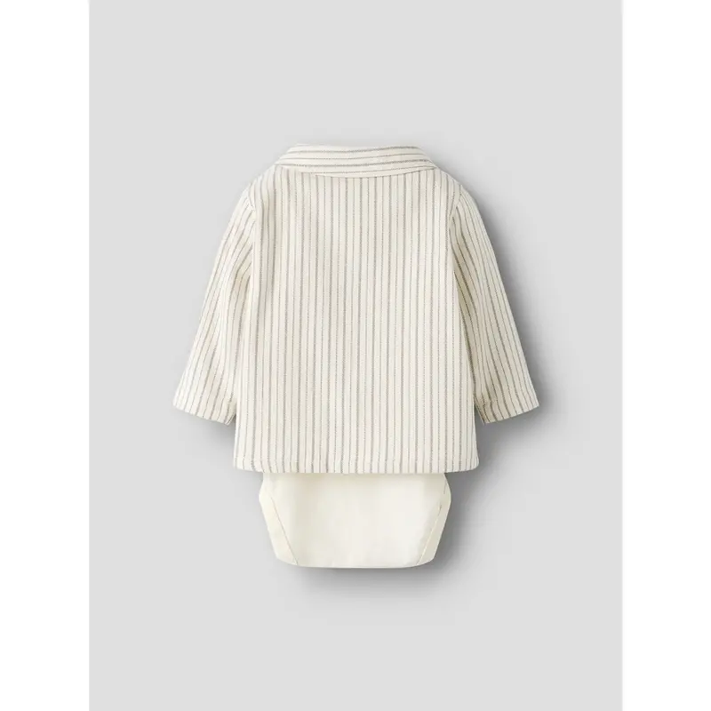 Lil'atelier Turtledove Sepia Tint Nbmfelixo Ls Body Skjorte Lil 4