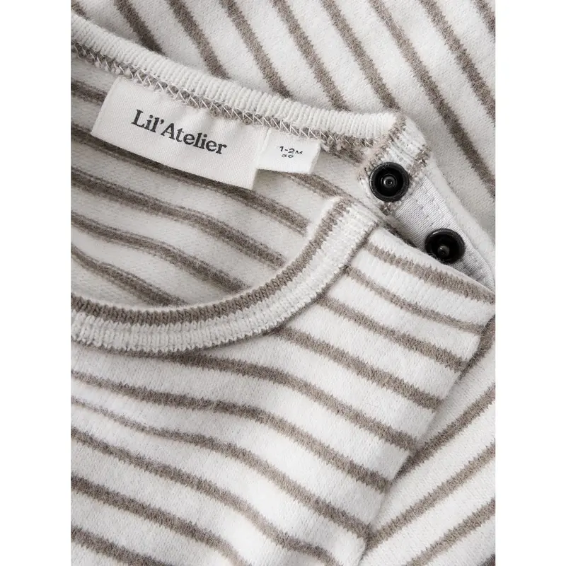 Lil'atelier Turtledove Sepia Tint Nbmthoro Keo Ls Slim Body Lil 2