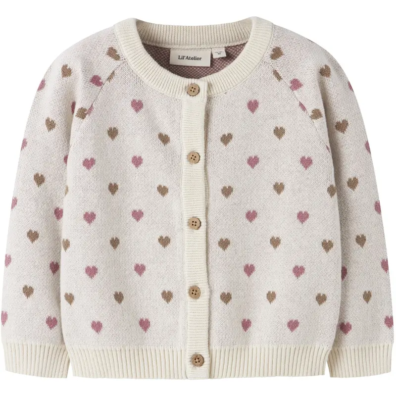 Lil'atelier Turtledove Sepia Tint Nmfsaran Ls Strik Card Heart Lil 1