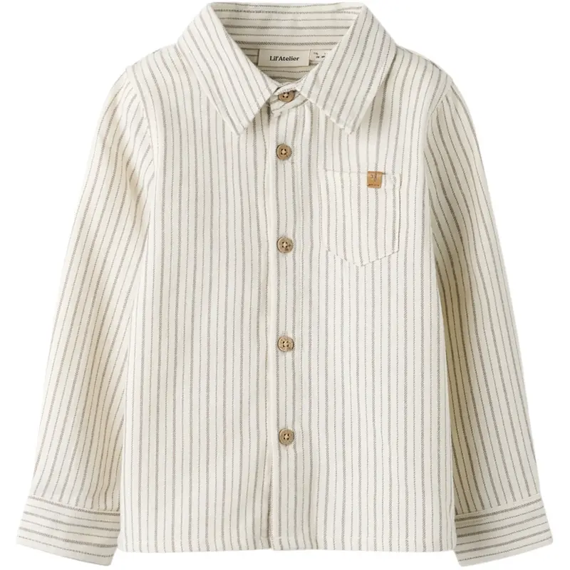 Lil'atelier Turtledove Sepia Tint Nmmfelixo Ls Skjorte Lil 1