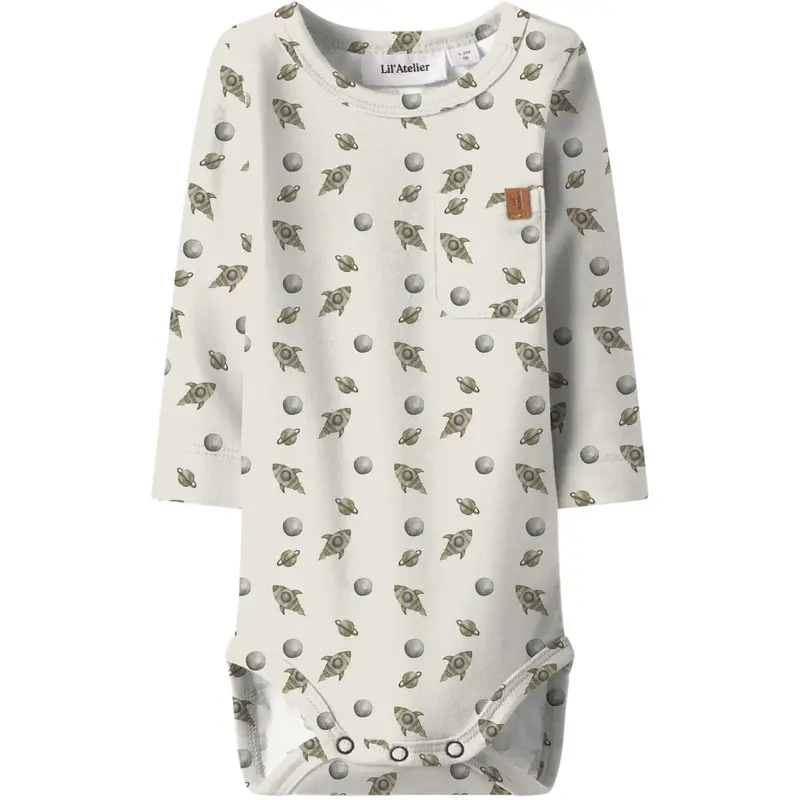 Lil'atelier Turtledove Space Nbmlayo Geo Ls Slim Body Lil 1