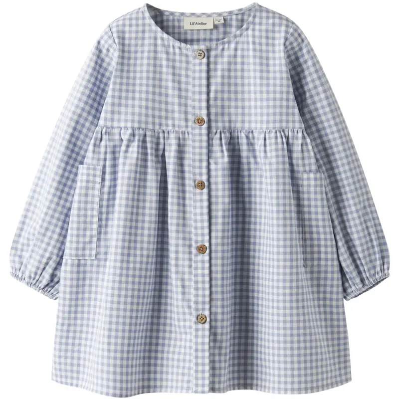 Lil'atelier Zen Blue Nmftallula Ls Loose Kjole Lil 1