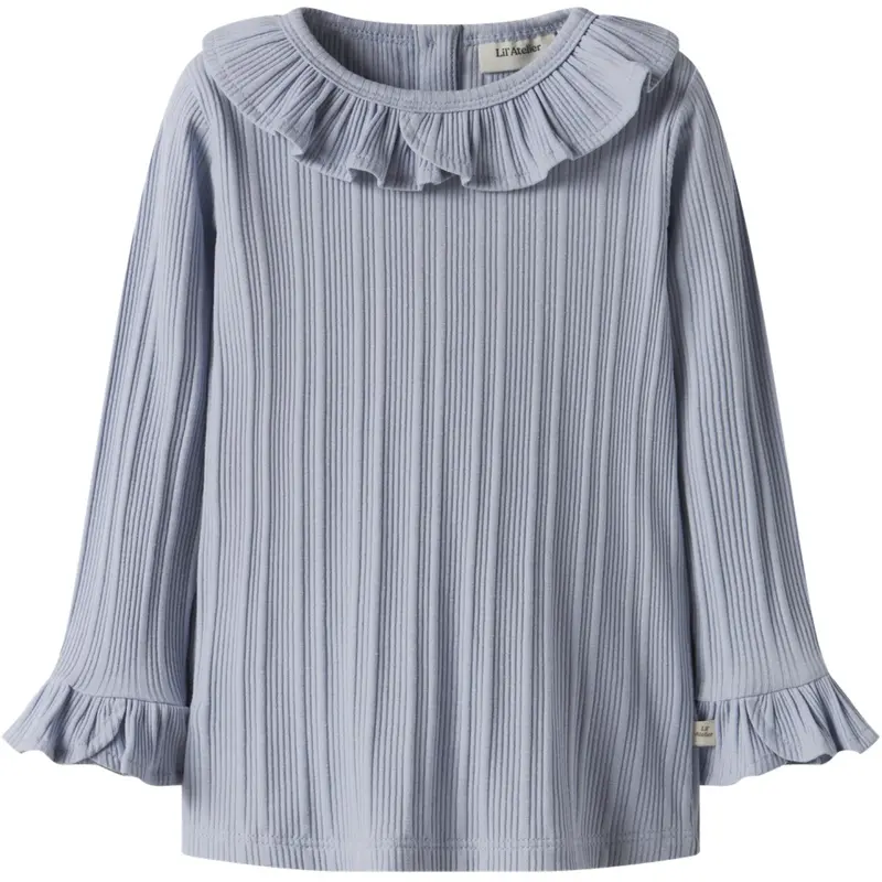 Lil'atelier Zen Blue Nmftansy Ls Slim Top Lil 1