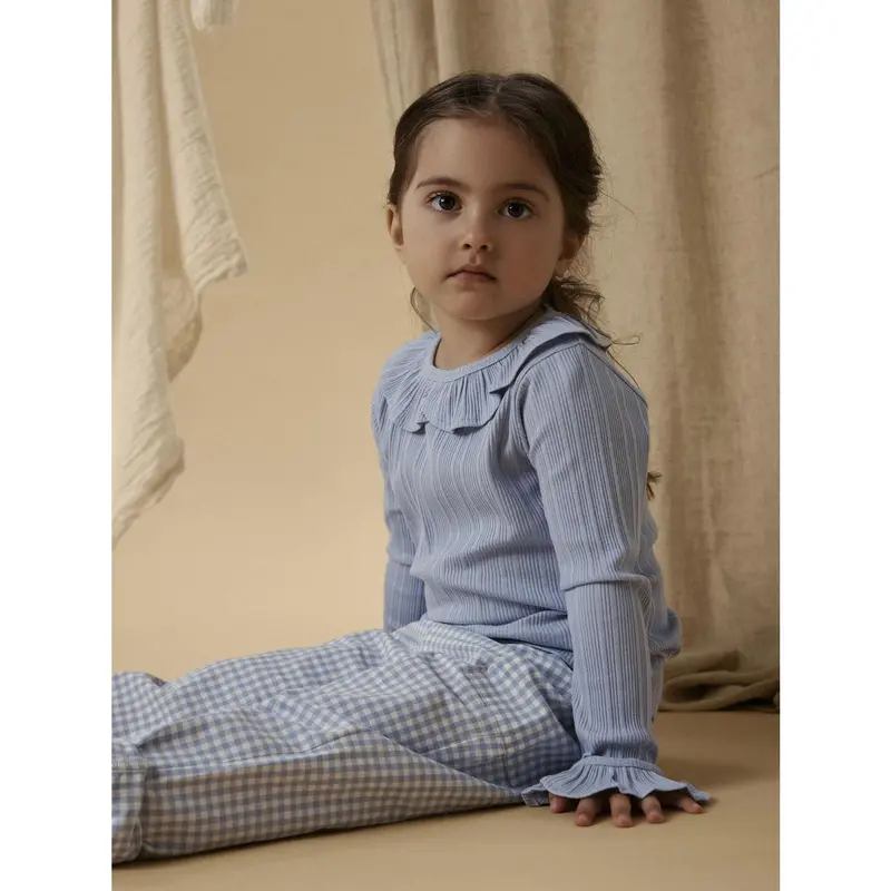 Lil'atelier Zen Blue Nmftansy Ls Slim Top Lil 3
