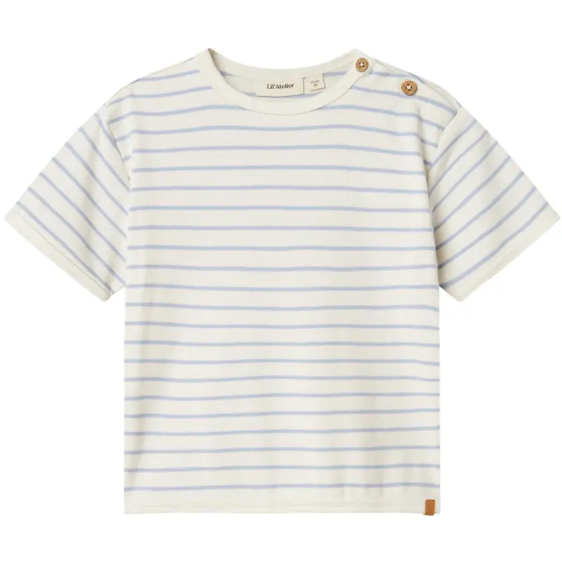 Lil'atelier Zen Blue Nmmgeo Anm Ss Loose Top Lil 1