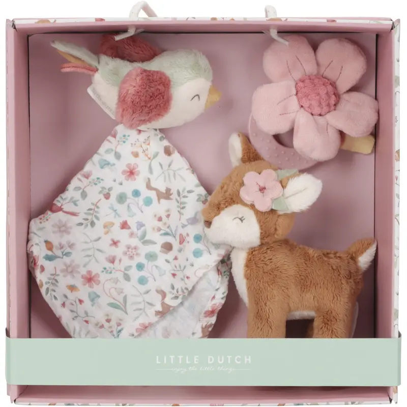 Little Dutch Fairy Garden Pink Baby Shower Gaveæske 1