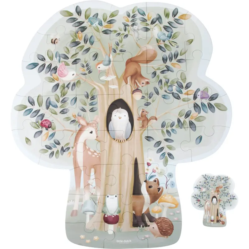 Little Dutch Forest Friends Multi Gulvpuslespil 1