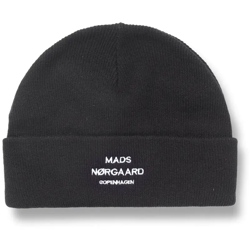 Mads Nørgaard Black Isak Ambas Logo Beanie 1