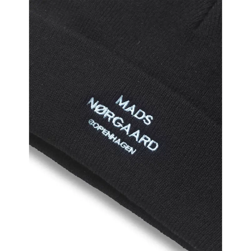 Mads Nørgaard Black Isak Ambas Logo Beanie 2