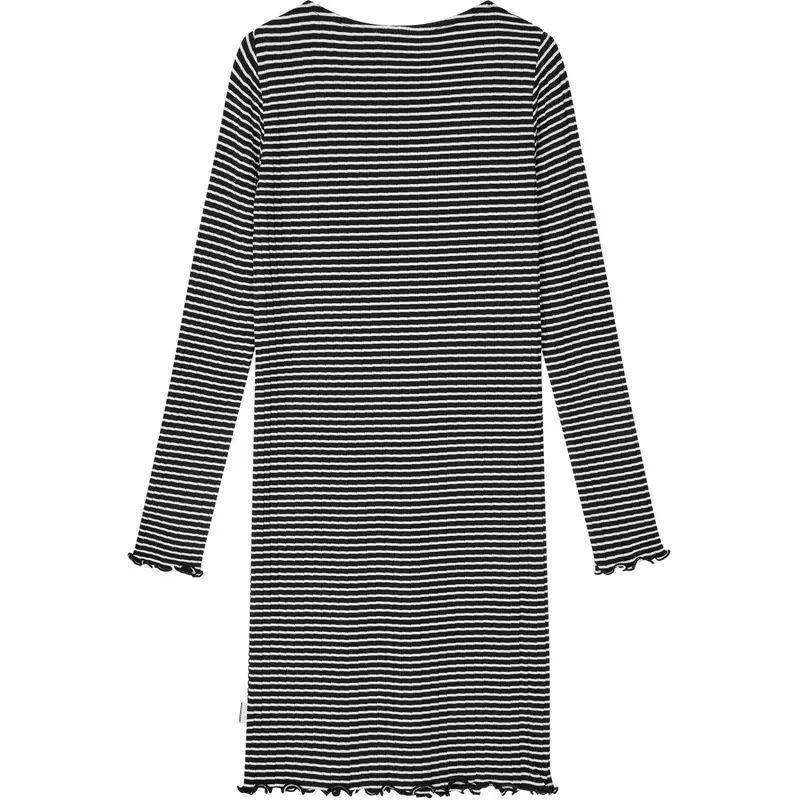 Mads Nørgaard Black/Vanilla Ice 5X5 Stripe Tikina Kjole 3
