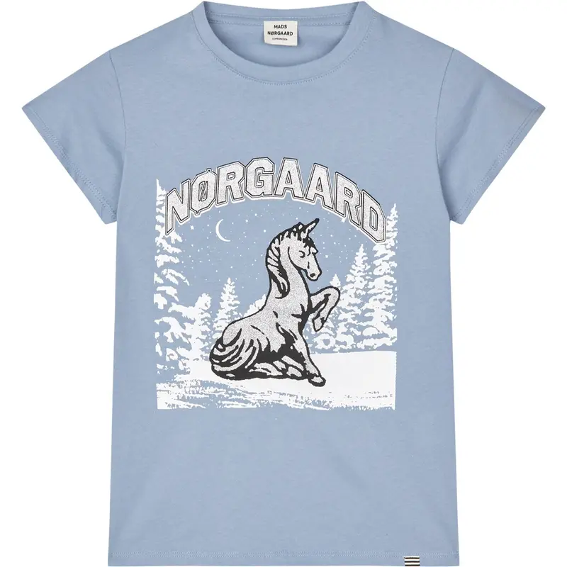 Mads Nørgaard Faded Denim Single Bomuld Tuvina T-Shirt 1