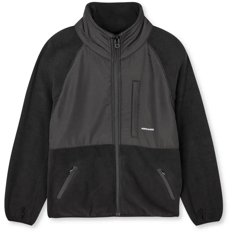 Mads Nørgaard Jet Black Soft Fleece Taki Jakke 1