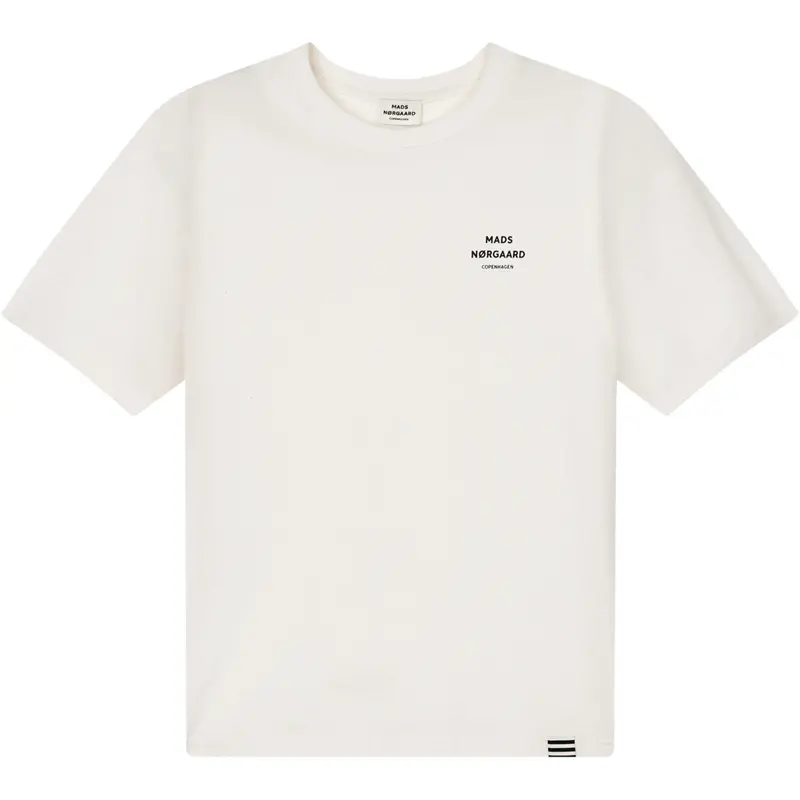 Mads Nørgaard Snow White Printed Logo Thorlino T-Shirt 1