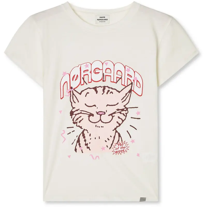 Mads Nørgaard Vanilla Ice Single Bomuld Tuvina Print Tee 1