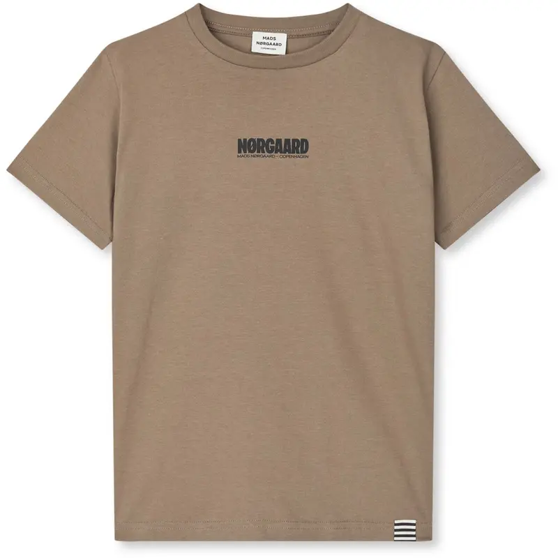 Mads Nørgaard Walnut Printed Logo Thorlino Tee 1