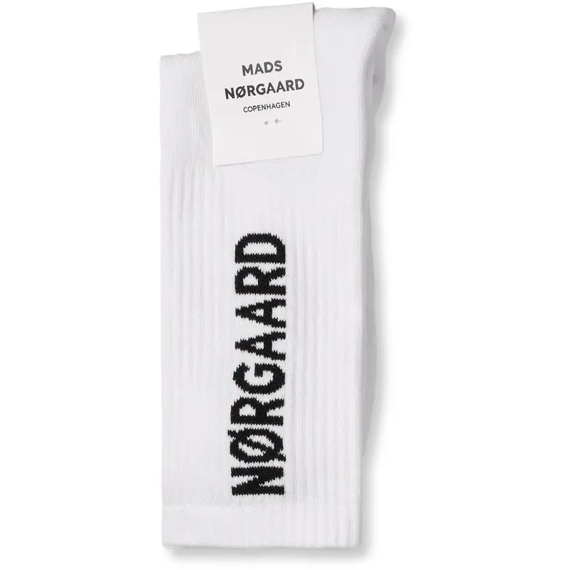 Mads Nørgaard White Cotton Tennis Mn Classic Strømper 2