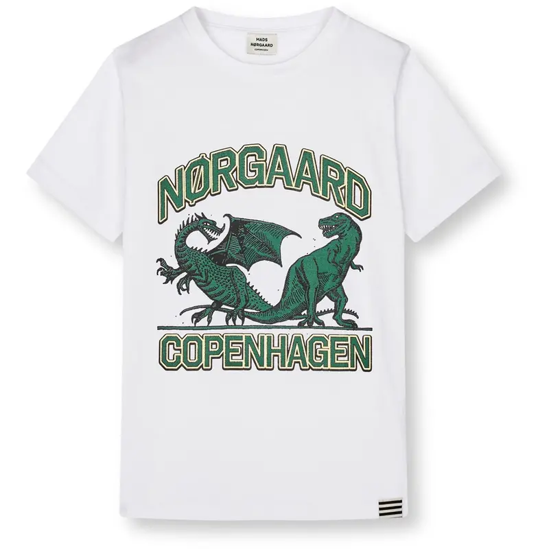 Mads Nørgaard White Printed Tee Thorlino Tee 1