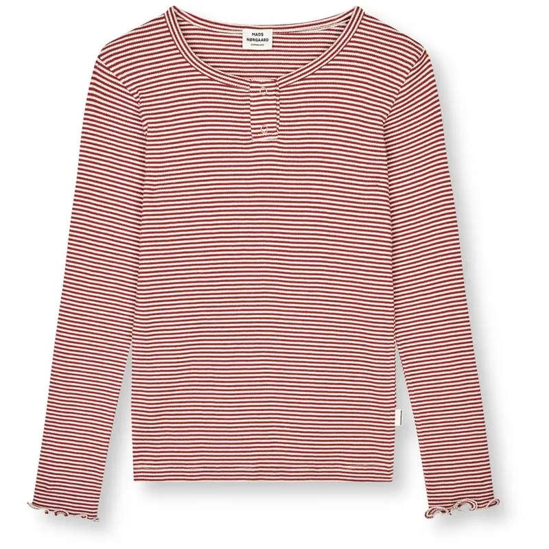 Mads Nørgaard Winery/Vanilla Ice 2X2 Bomuld Stripe Tala Tee Ls 1