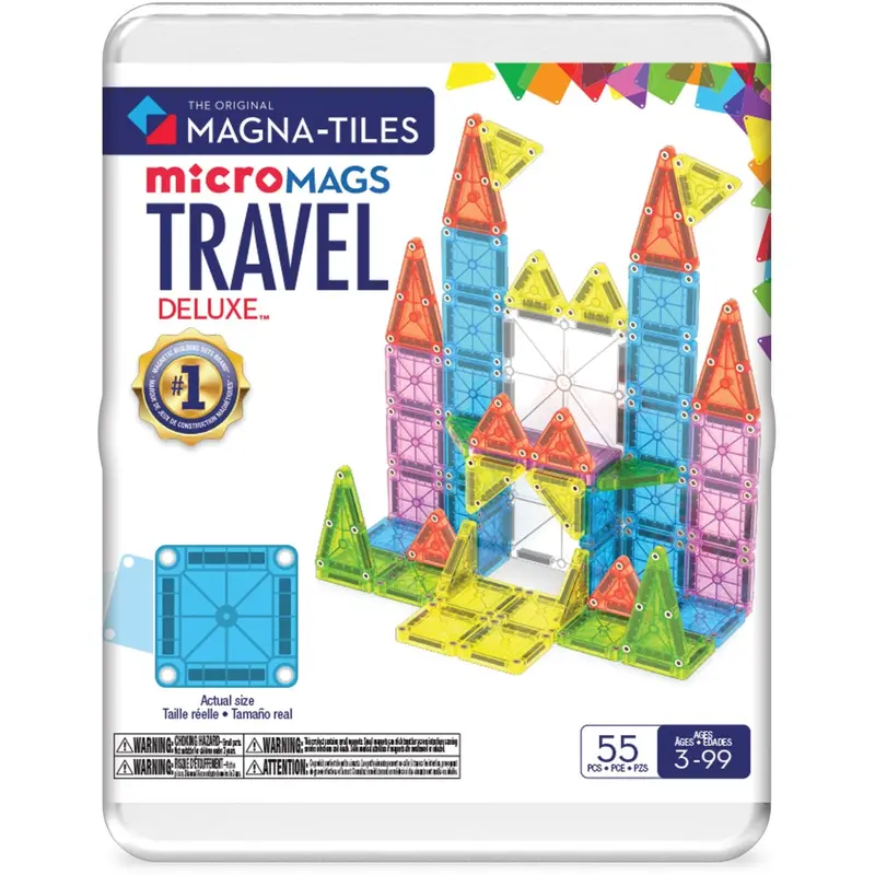 Magna-Tiles® Deluxe Travel Sæt 55 Pcs(Cdu) 1