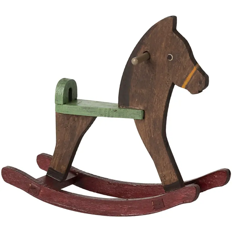 Maileg Gyngehest, Mus - Dark Brown 1