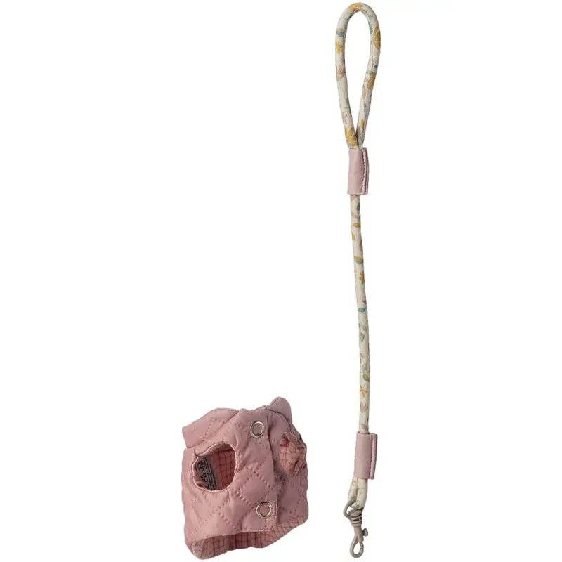 Maileg Halsbånd Og Snor Til Kæledyr, Rosa 1