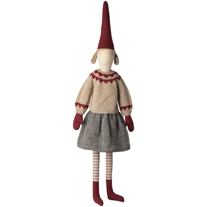 Maileg Pixy, Størrelse 6 - Pige - Nederdel Og Strikket Sweater 1