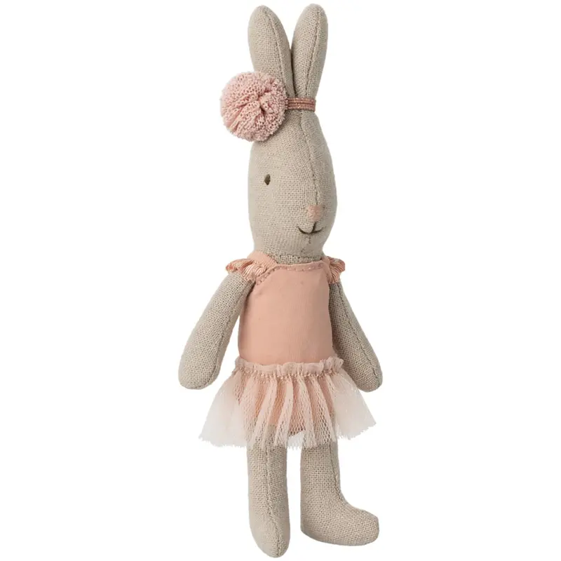Maileg Rabbit, Micro - Ballet Dragt Og Nederdel Rose 1