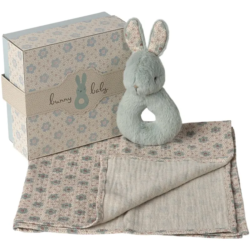 Maileg Rabbit Rangle Sæt - Mint 1
