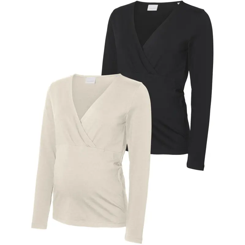 Mama;Licious Birch Black Mlkerrie Tess Ls Jrs Top 2-P Noos 1